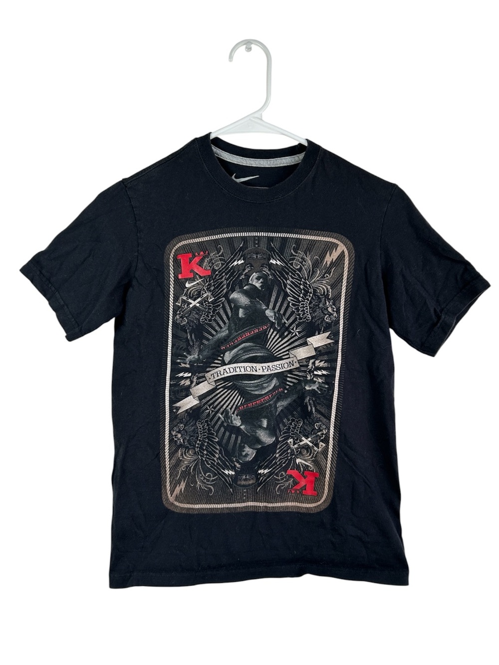 Youth Nike Lebron James King Card Tradition Passion T-Shirt